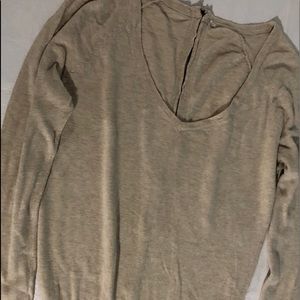 Beige Long Sleeve Blouse